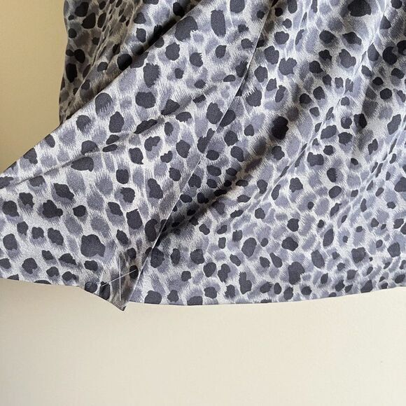 NEW Ann Taylor Stretch Silk Animal Print Sleeveless Draped Dress Size 2 … - Picture 8 of 8
